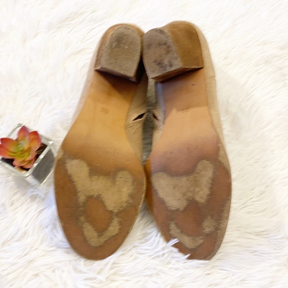 MADEWELL | Taupe Suede Heel Ankle booties women’s 9.5 - Picture 7 of 8